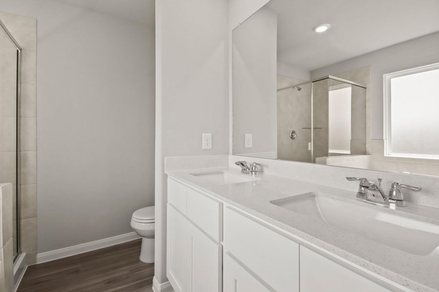 Furnished interior view inside a new home in Ridgeland Hills, Willis (Image 6). Furnished interior view inside a new home in Ridgeland Hills, Willis (Image 6).