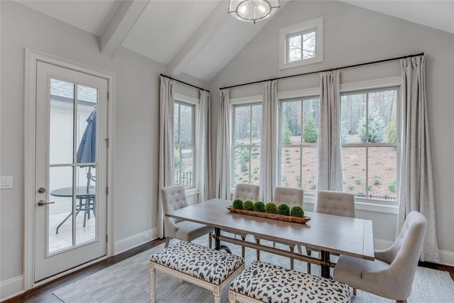 Furnished interior view inside a new home in , Suwanee (Image 28).