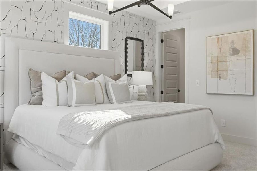 Furnished interior view inside a new home in The Eighteen, Atlanta (Image 21).
