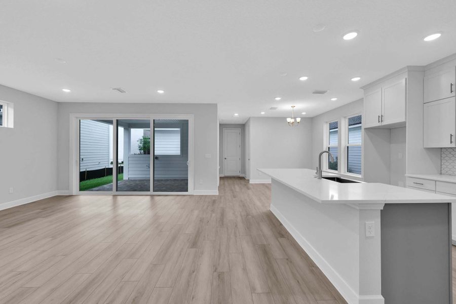Representative furnished interior of a home built from the The Clermont by Providence Homes (Florida) in Seabrook Village at Seabrook, Nocatee (Image 5).