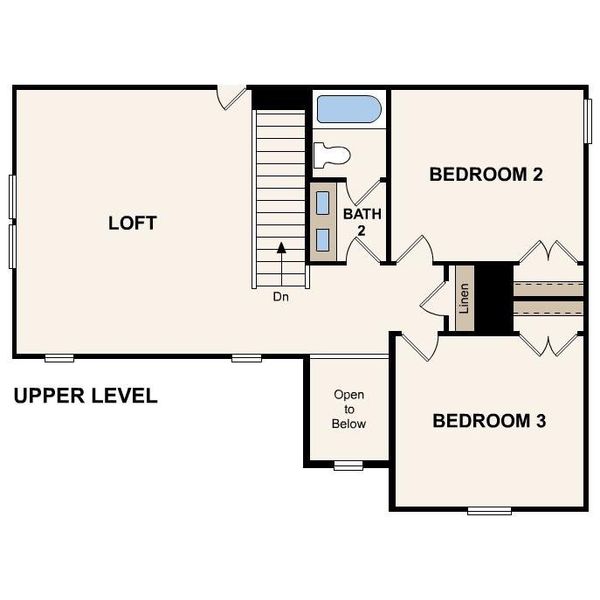 2D floor plan layout of this home in Cannon Manor, Kannapolis, NC (Image 3).