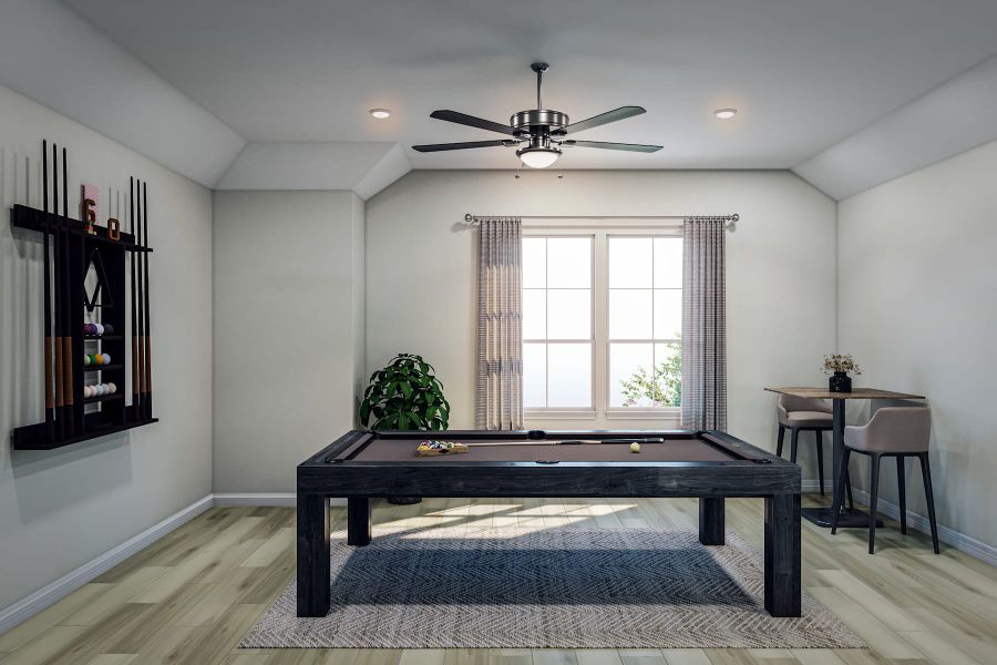 Representative furnished interior of a home built from the Verdin by Tri Pointe Homes in Oakhill Reserve, Tomball (Image 14).