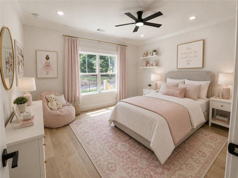Furnished interior view inside a new home in , Dacula (Image 35).