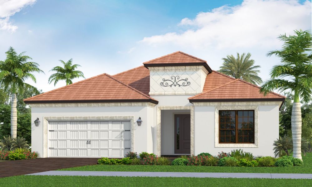 Representative exterior photo of a completed home built from the Eventide 4 by Neal Communities in Vistera of Venice, Venice, FL (Image 5).