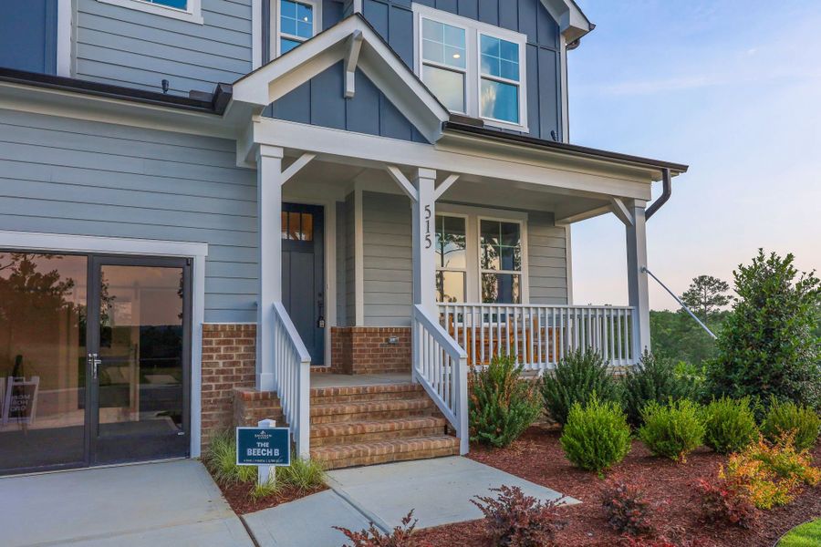 Representative exterior details of a home built from the The Beech B by Davidson Homes LLC in Enclave at Belmont, Belmont (Image 28).