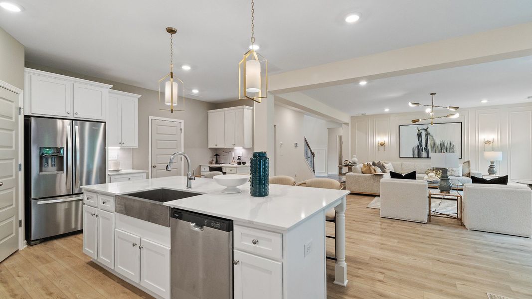 Representative furnished interior of a home built from the Clarity by DRB Homes in Everson, Snellville (Image 17).