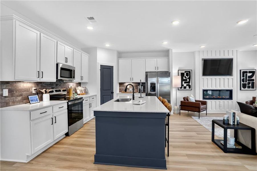 Furnished interior view inside a new home in Governors Parc, Kennesaw (Image 14).