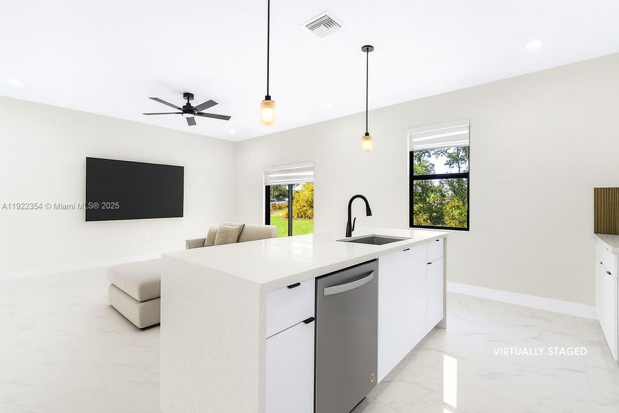Furnished interior view inside a new home in , Lehigh Acres (Image 6).