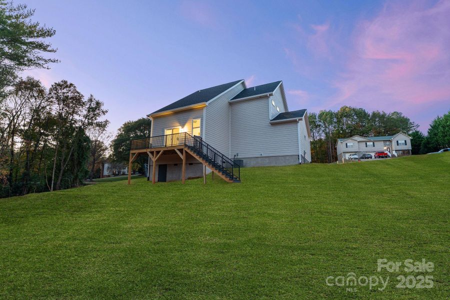 Exterior details and patio area of a home in , Hickory (Image 4).