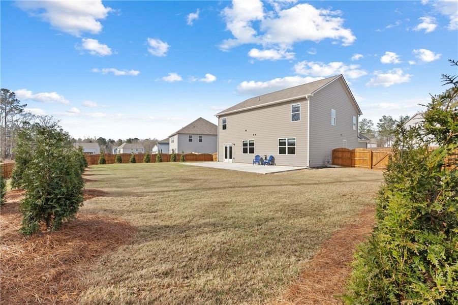 Exterior details and patio area of a home in , Braselton (Image 30). Exterior details and patio area of a home in , Braselton (Image 30).