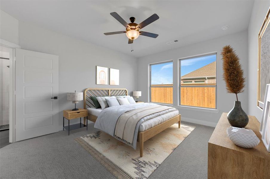 Furnished interior view inside a new home in Creekshaw – Gardens, Royse City (Image 8).