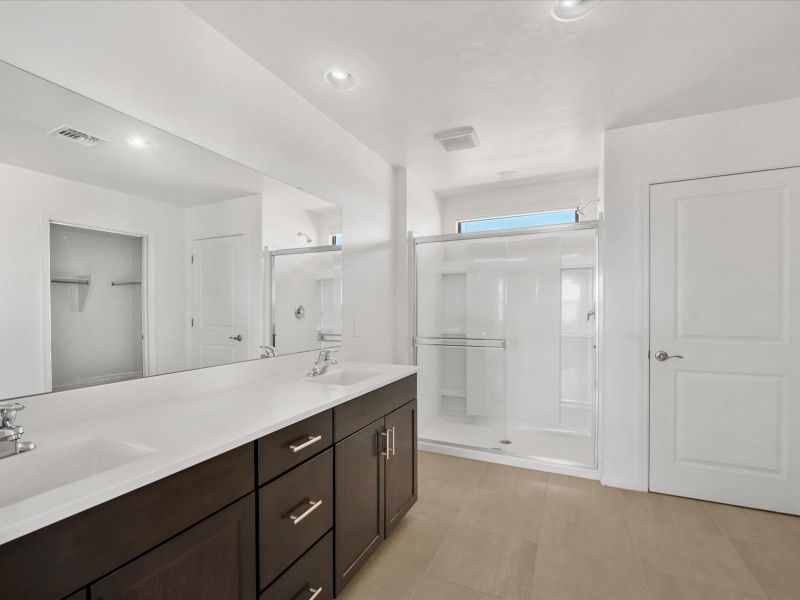 Furnished interior view inside a new home in Sunset Crest - Signature Series, Tucson (Image 6).