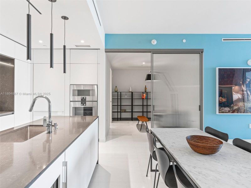 Furnished interior view inside a new home in , Miami (Image 47).