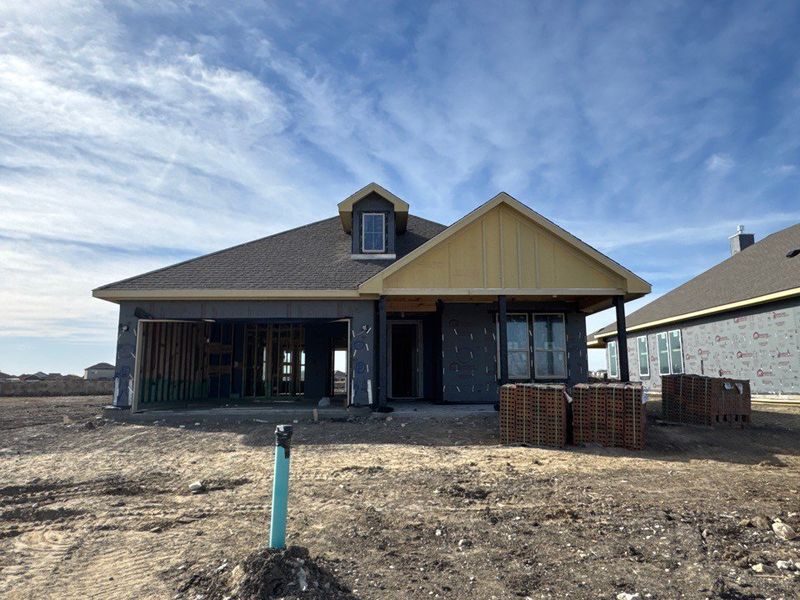 In-progress construction of a new home in Cedar Ridge Estates, Anna, TX (Image 3).