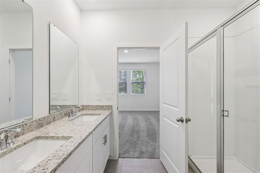 Furnished interior view inside a new home in Flagler Village - Classic Series, Palm Coast (Image 13). Furnished interior view inside a new home in Flagler Village - Classic Series, Palm Coast (Image 13).