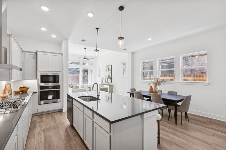 Furnished interior view inside a new home in South Brook, Leander (Image 6).