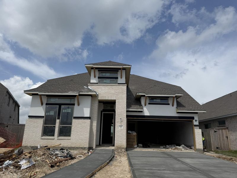 In-progress construction of a new home in Valencia, Manvel, TX (Image 5).
