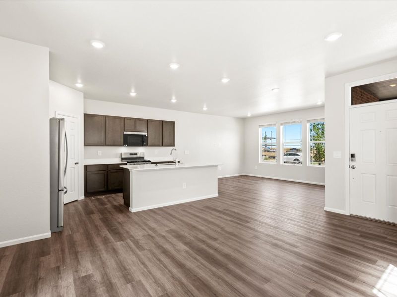 The Aspen floorplan image taken at a Meritage Homes community in Aurora, CO. The Aspen floorplan image taken at a Meritage Homes community in Aurora, CO.