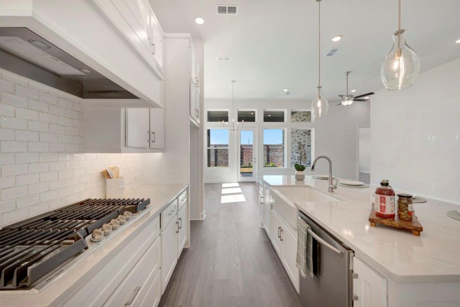 Furnished interior view inside a new home in Grange 45' Homesites, Katy (Image 6).