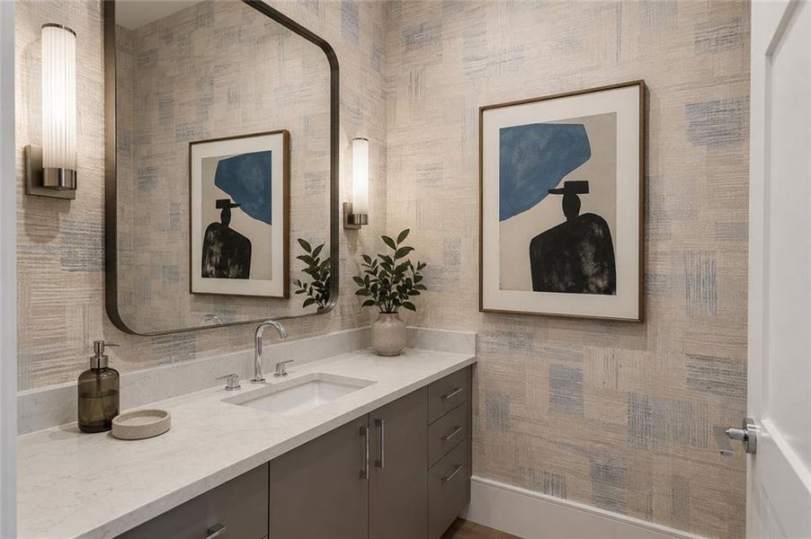 Furnished interior view inside a new home in The Dillon Buckhead, Atlanta (Image 13). Furnished interior view inside a new home in The Dillon Buckhead, Atlanta (Image 13).