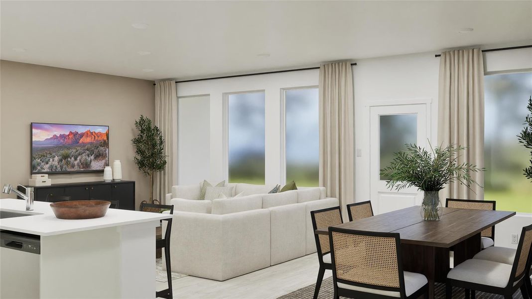 Furnished interior view inside a new home in Waterstone: Classic Collection, Kyle (Image 23).