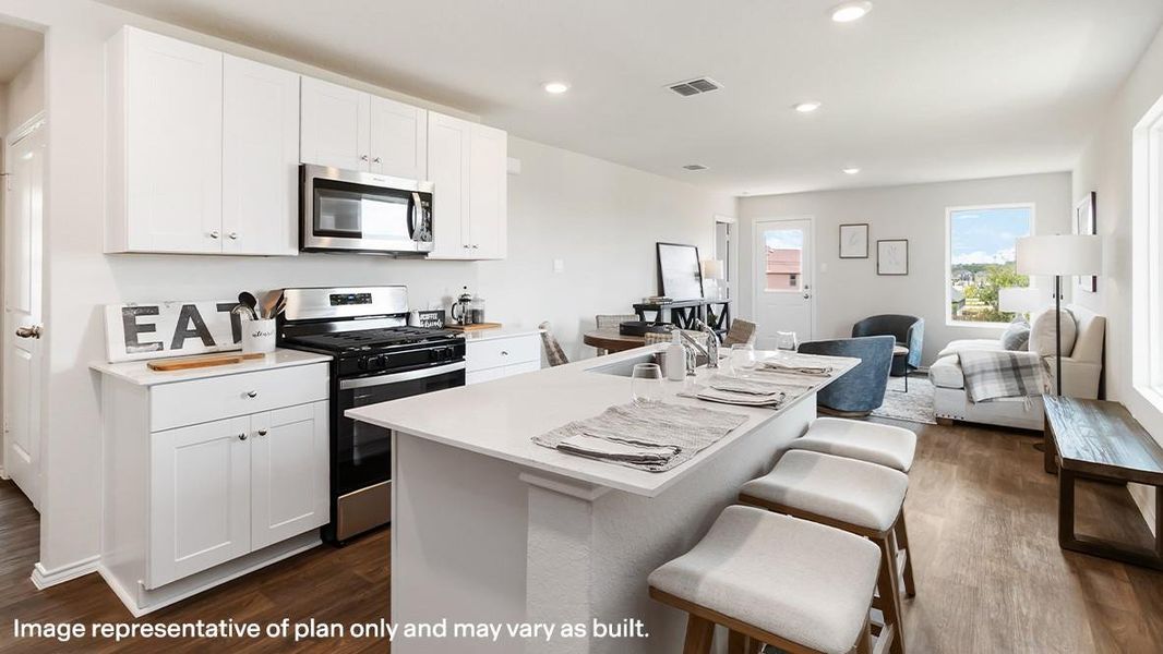 Furnished interior view inside a new home in The Villages at Schwertner Ranch, Jarrell (Image 10). Furnished interior view inside a new home in The Villages at Schwertner Ranch, Jarrell (Image 10).