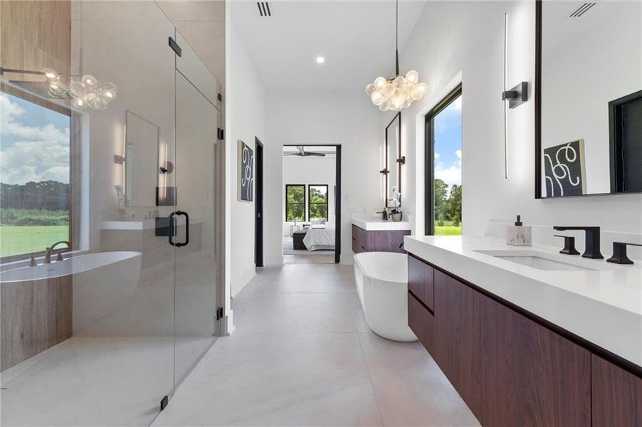 Furnished interior view inside a new home in , McDonough (Image 60).
