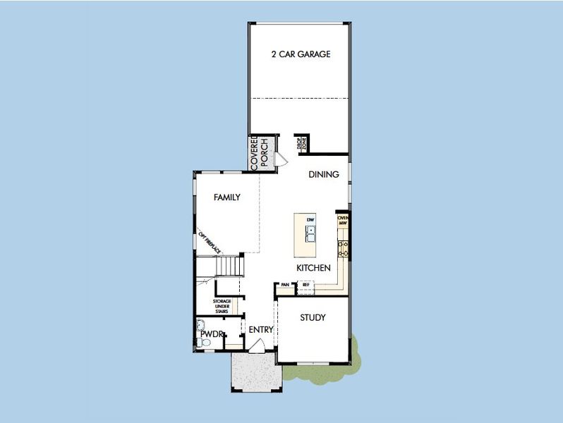 2D floor plan layout for the The Chadbury by David Weekley Homes in Goodland – Garden Series, Grand Prairie, TX (Image 3). 2D floor plan layout for the The Chadbury by David Weekley Homes in Goodland – Garden Series, Grand Prairie, TX (Image 3).