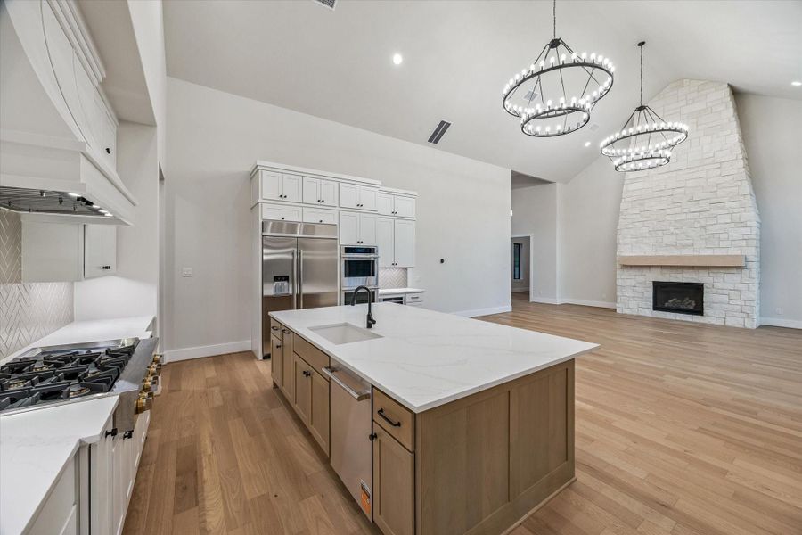 Kitchen and Living Area. Kitchen and Living Area.