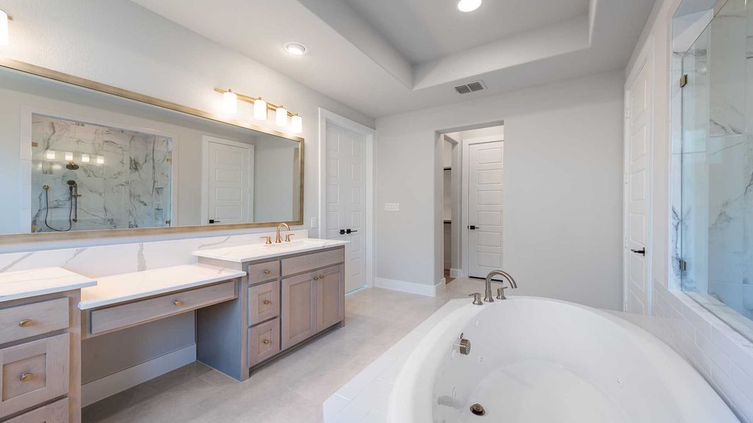 Furnished interior view inside a new home in Talon Hills 60'/70', Fort Worth (Image 11).