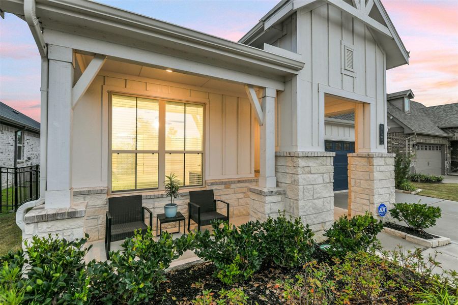 Exterior details and patio area of a home in Del Webb in Chambers Creek, Willis (Image 24). Exterior details and patio area of a home in Del Webb in Chambers Creek, Willis (Image 24).