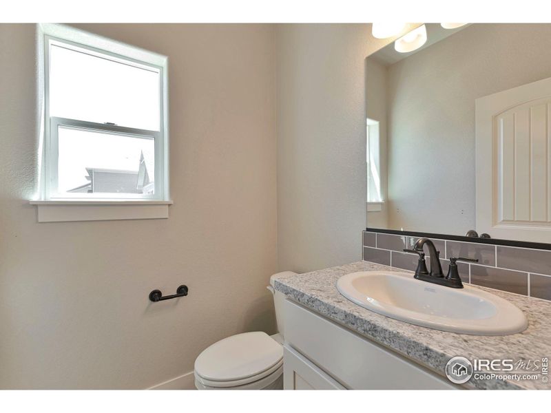 1/2 bath on main level