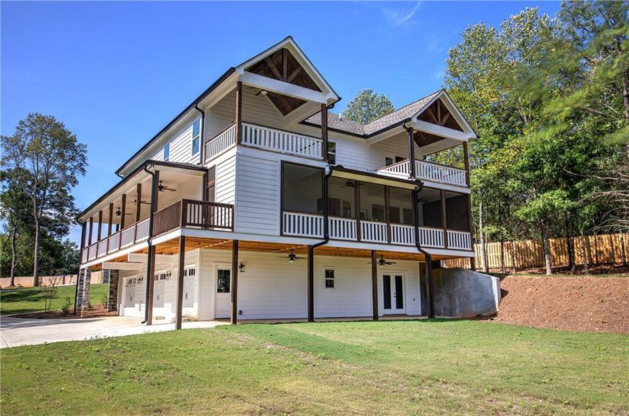 Front exterior of a new home in , Euharlee, GA, highlighting curb appeal (Image 2).