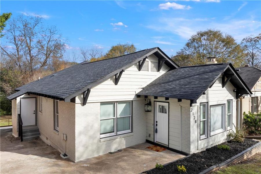 Front exterior of a new home in , Atlanta, GA, highlighting curb appeal (Image 2). Front exterior of a new home in , Atlanta, GA, highlighting curb appeal (Image 2).