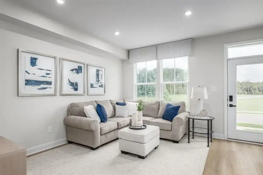 Representative furnished interior of a home built from the Clarendon 3 Story by Ryan Homes in Quinley, Charlotte (Image 13).