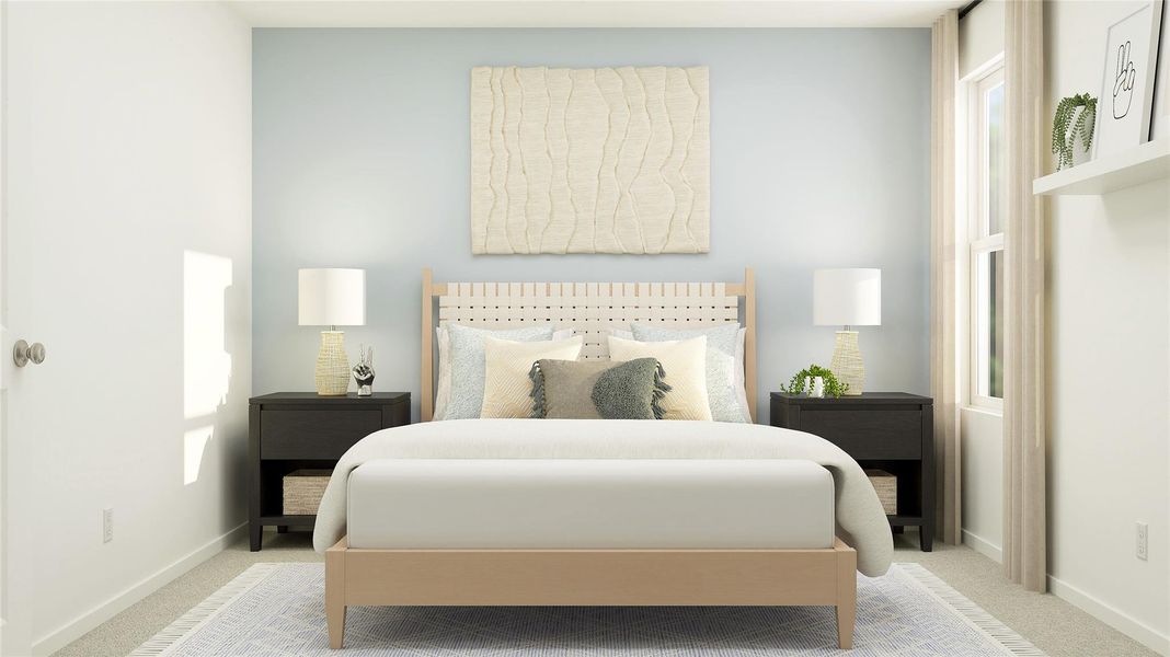 Furnished interior view inside a new home in Meadowlark Preserve: Lonestar Collection, Pflugerville (Image 13).