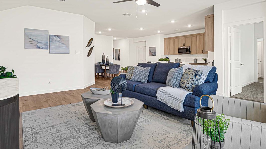 Furnished interior view inside a new home in Tamarron, Fulshear (Image 14).