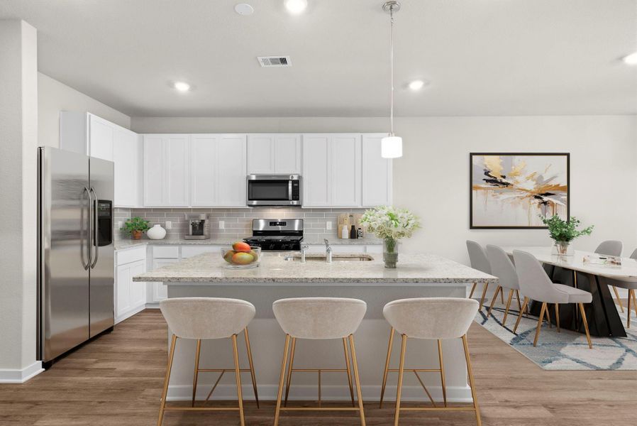 Furnished interior view inside a new home in Windrose Green, Angleton (Image 7).