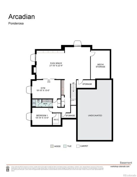 2D floor plan layout of this home in , Golden, CO (Image 4).
