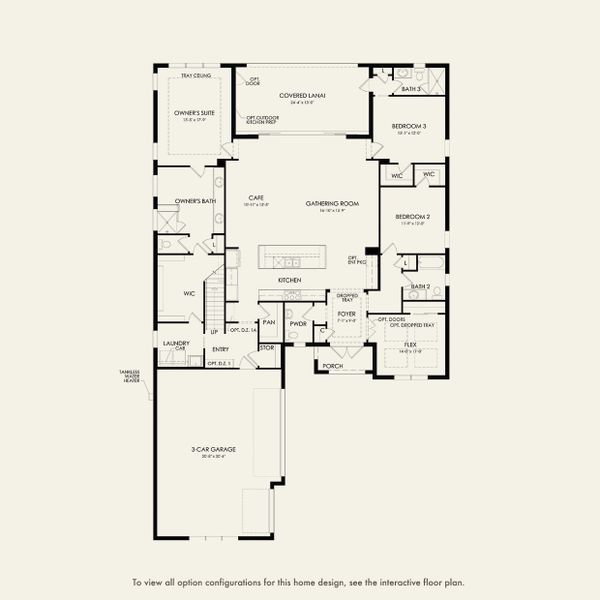 2D floor plan layout for the Aventura by DiVosta in Canter, Wellington, FL (Image 4).
