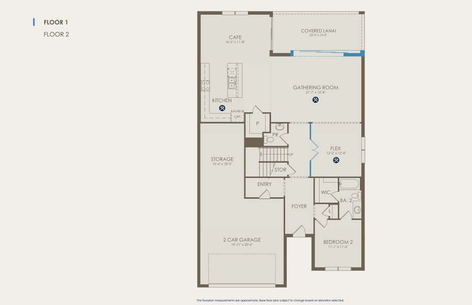 Yellowstone Floor Plan, Quick Move-In Home, Floor 1