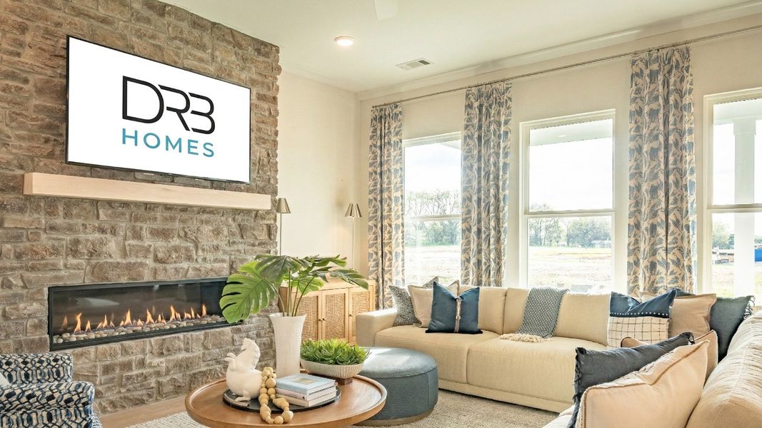 Representative furnished interior of a home built from the Grace II by DRB Homes in Northridge Park, Murfreesboro (Image 15).