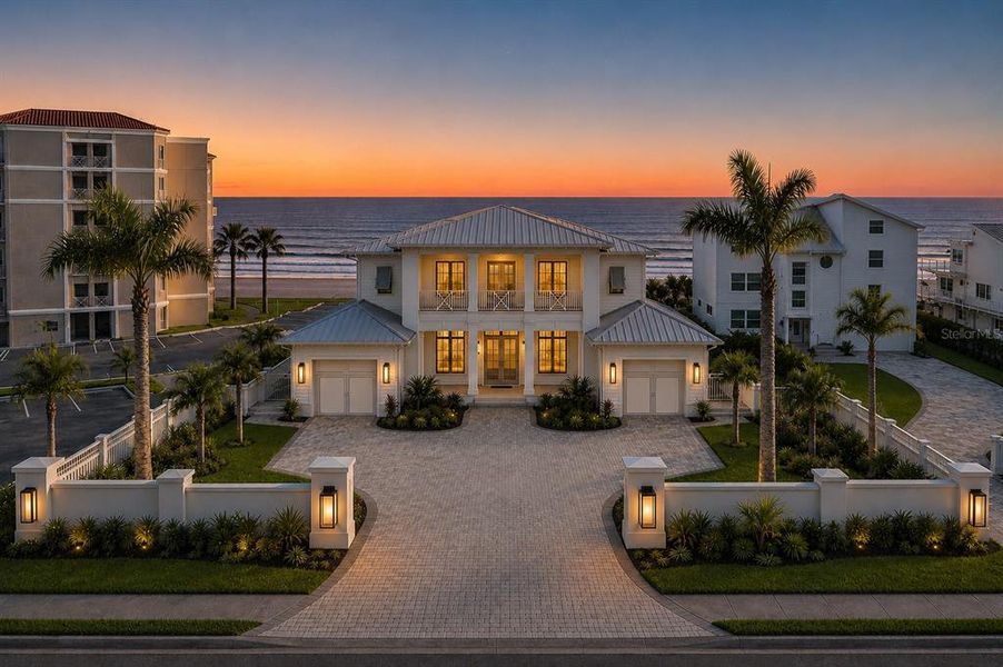 Front exterior of a new home in , New Smyrna Beach, FL, highlighting curb appeal (Image 8). Front exterior of a new home in , New Smyrna Beach, FL, highlighting curb appeal (Image 8).