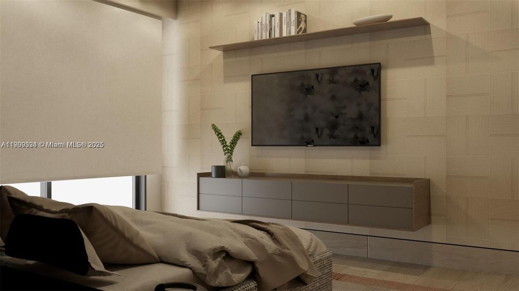 Furnished interior view inside a new home in , Key Biscayne (Image 13). Furnished interior view inside a new home in , Key Biscayne (Image 13).