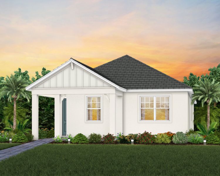 Representative exterior photo of a completed home built from the Beacon II by Pulte Homes in SeaFlower, Bradenton, FL (Image 17).
