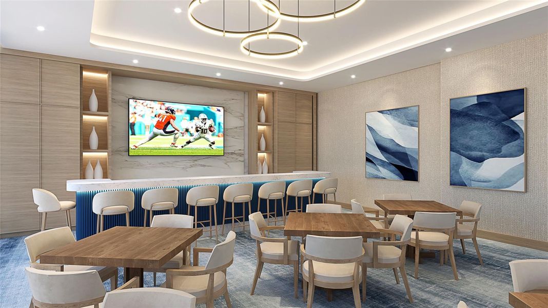 Artist's rendering party room