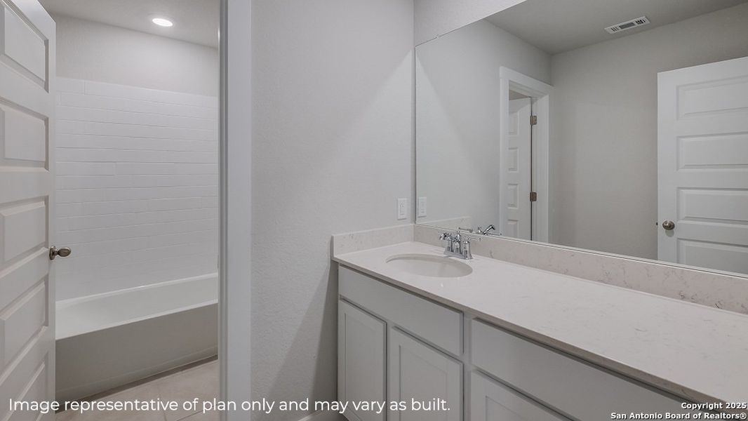 Furnished interior view inside a new home in Brookstone Creek, San Antonio (Image 7).