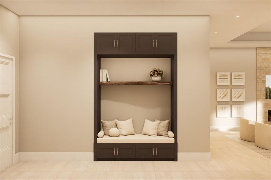 Furnished interior view inside a new home in , Orlando (Image 27). Furnished interior view inside a new home in , Orlando (Image 27).