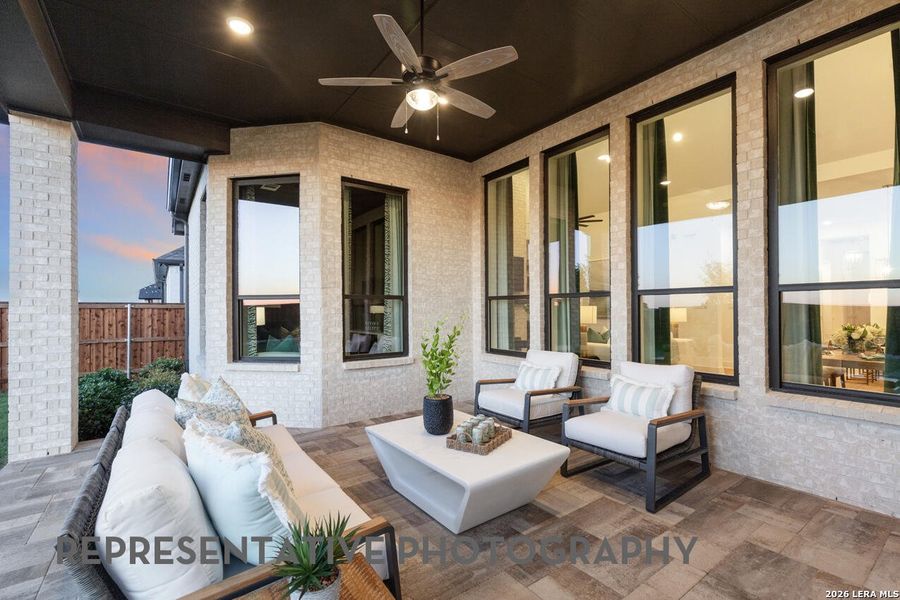 Exterior details and patio area of a home in Mont Blanc, Schertz (Image 2). Exterior details and patio area of a home in Mont Blanc, Schertz (Image 2).