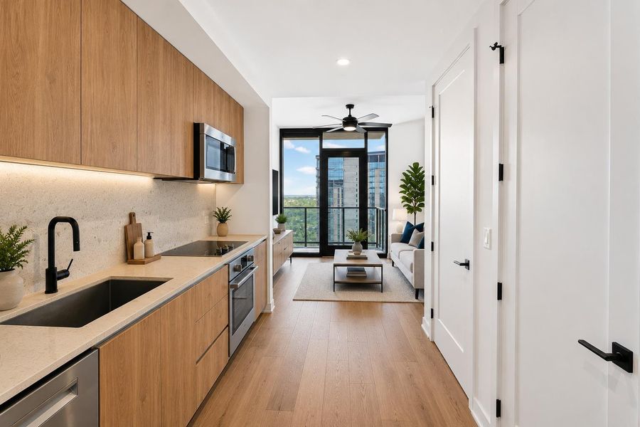 Furnished interior view inside a new home in , Austin (Image 6).